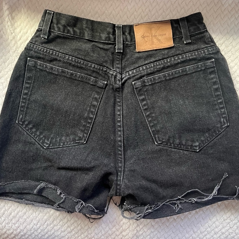 Calvin Klein Women's Black Denim Shorts size 26